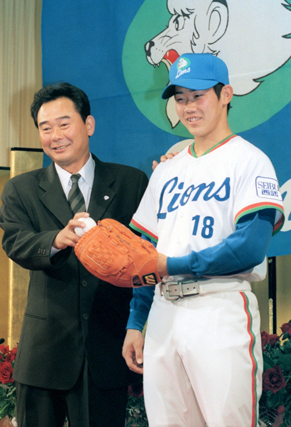 Japanese professional baseball pitcher Daisuke Matsuzaka of Saitama Seibu  Lions takes part in a retirement official match against Hokkaido Nippon-Ham  Fighters as a starter at MetLife Dome (Seibu Dome) in Tokorozawa City