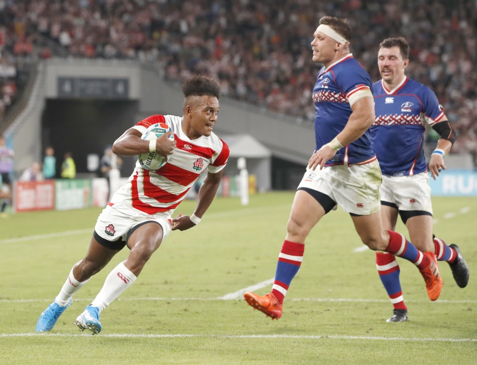 Rugby Kotaro Matsushima makes good on his prematch hattrick promise