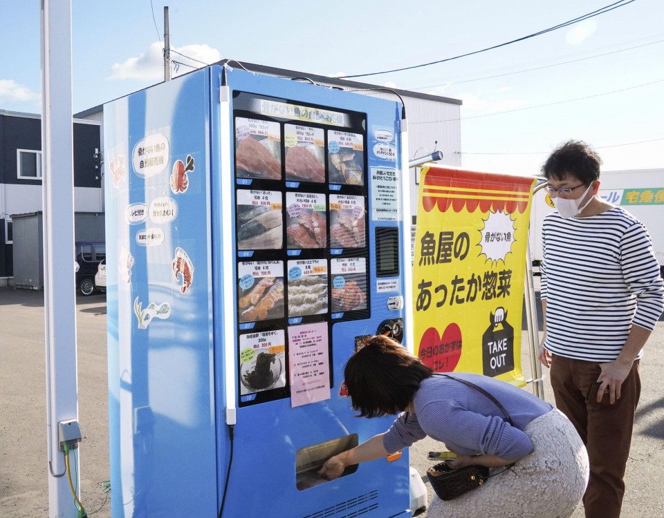 Frozen food vending machine