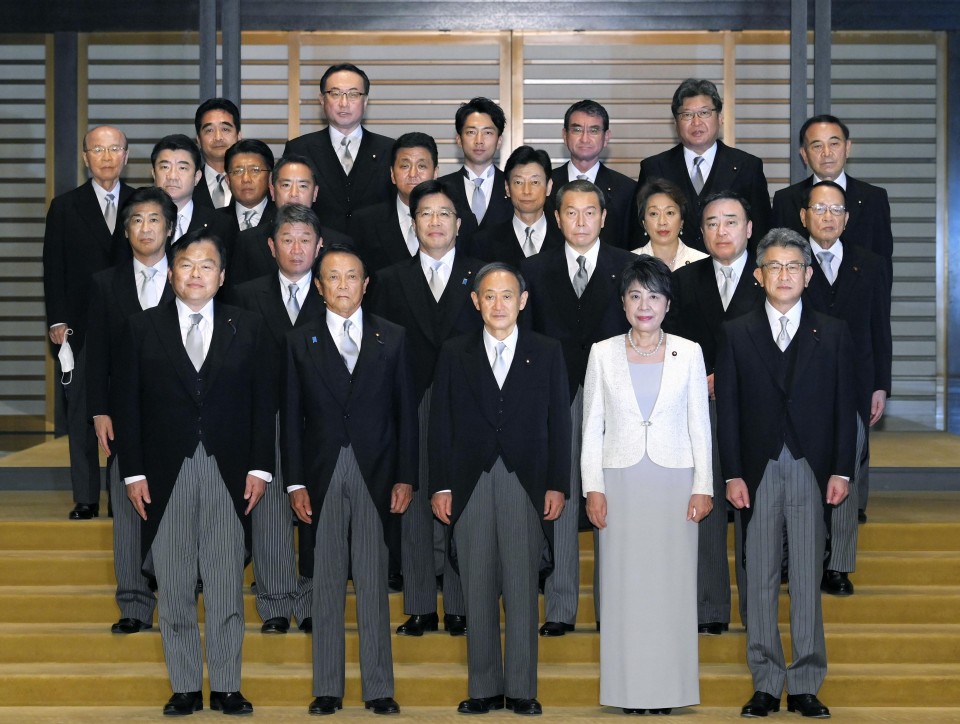 Profiles of Japan PM Suga's Cabinet members