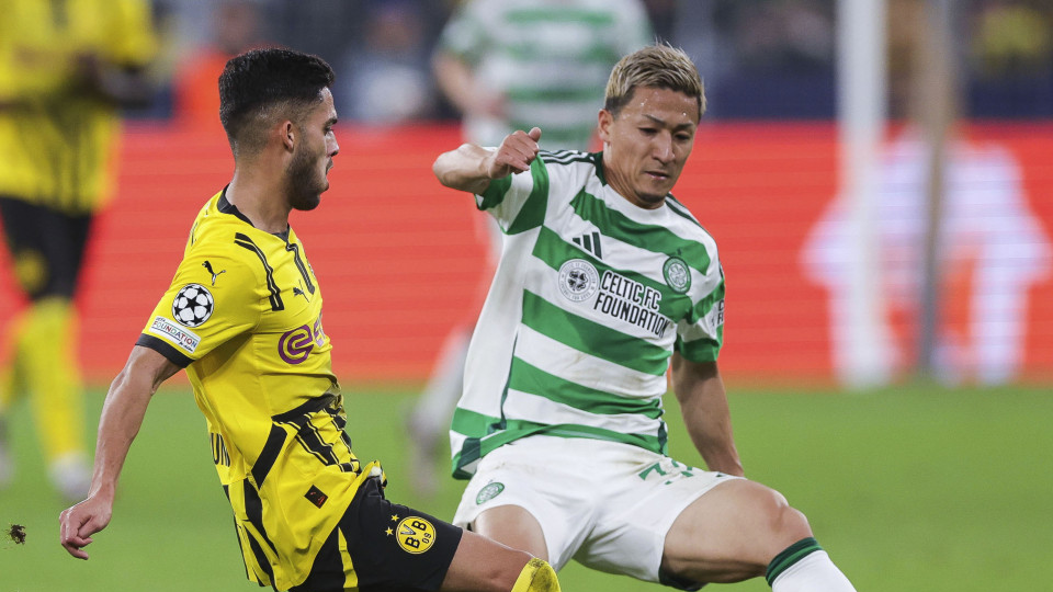 Football Daizen Maeda scores in Celtic's Champions League loss to Dortmund