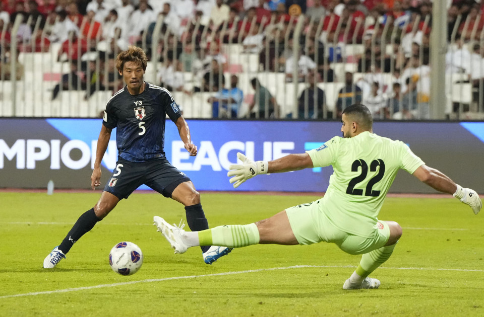 Football: Ueda, Morita at double as Japan dismantle Bahrain 5-0