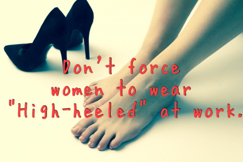 The decision to wear heels is a commitment to being well over 6