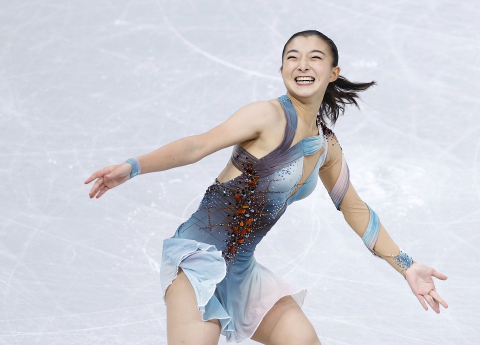 Figure skating: Kaori Sakamoto 1st after women's short program at