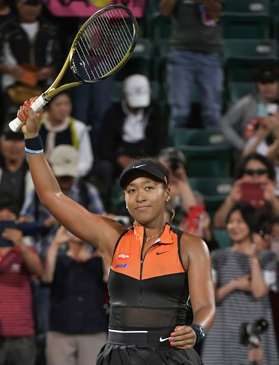 Japanese tennis player Naomi Osaka practices ahead of Toray Pan