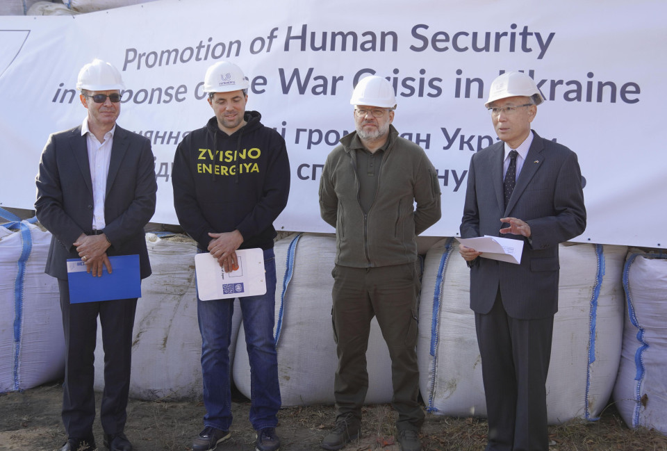 Japanfunded electrical transformers handed to Ukraine before winter