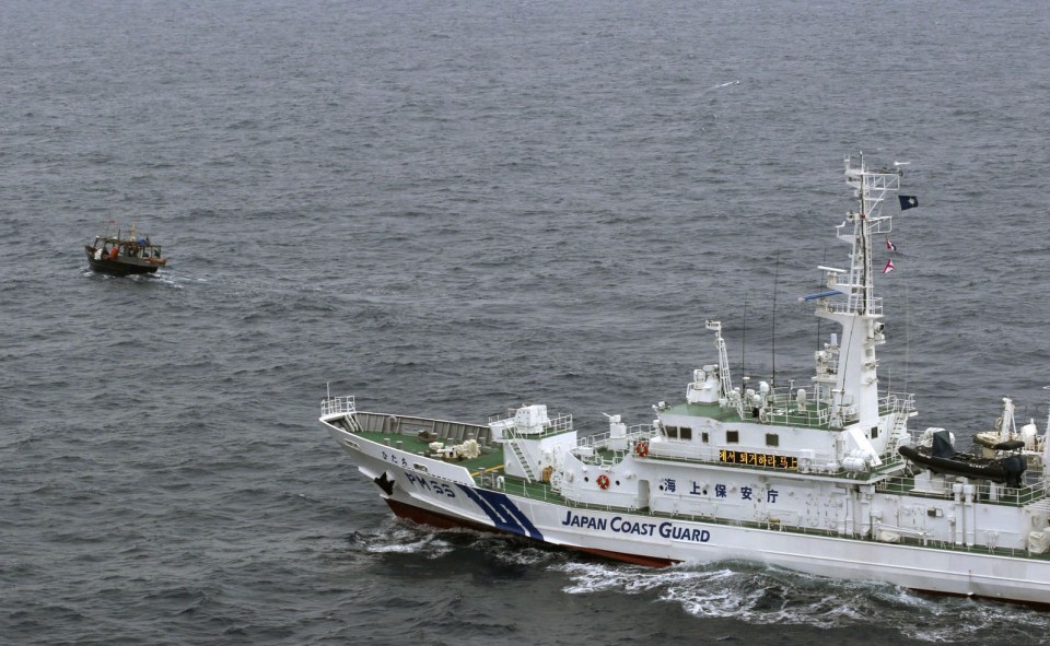 Korean Fishermen After Boat Collision