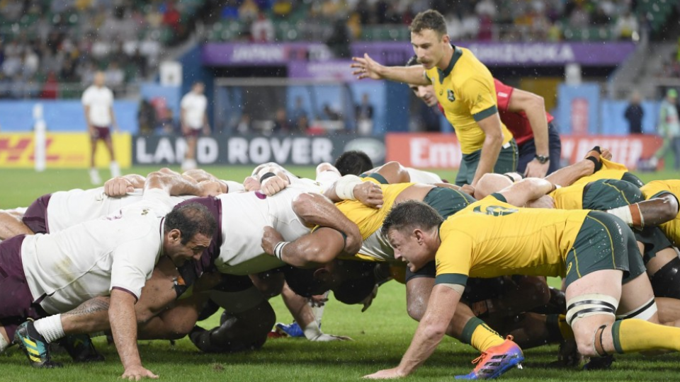 Rugby Australia Survives Georgia And Weather To Win 27 8 Rugby Australia Survives Georgia And