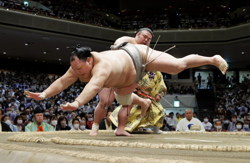 Japan's only homegrown sumo champ bows out in tears - Vanguard News