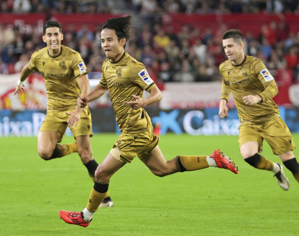 Football Takefusa Kubo nets 3rd league goal as Sociedad win at Sevilla