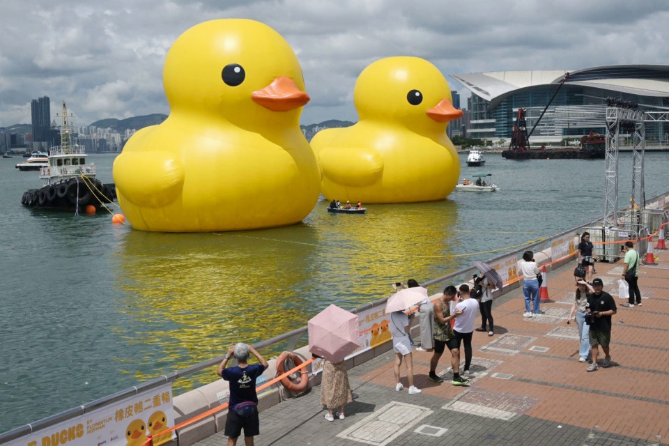 Double trouble: Rubber ducks come back to Hong Kong waters