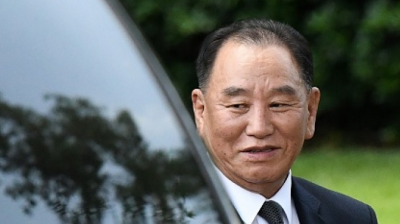 N. Korean Kim's aide leaves for Washington for talks about U.S. summit