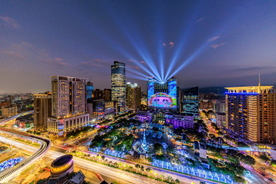 Guide to the illumination zones at Christmasland in New Taipei City, Taiwan