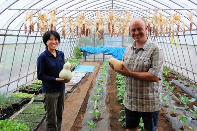 Female farmer puts best foot forward in Japan's farming culture