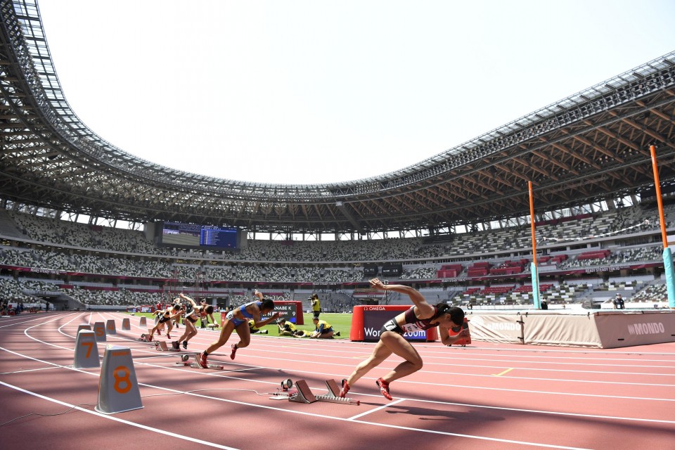 Tokyo Olympics Athletics Test Held Inside Empty National Stadium