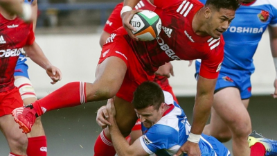 Rugby: Kobe Steel hammer Toshiba to remain unbeaten